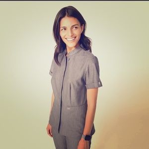 Figs Scrub Top-Lira Epaulet